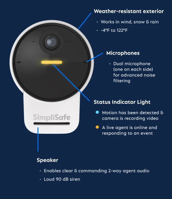 SimpliSafe Outdoor Security Camera Series 2